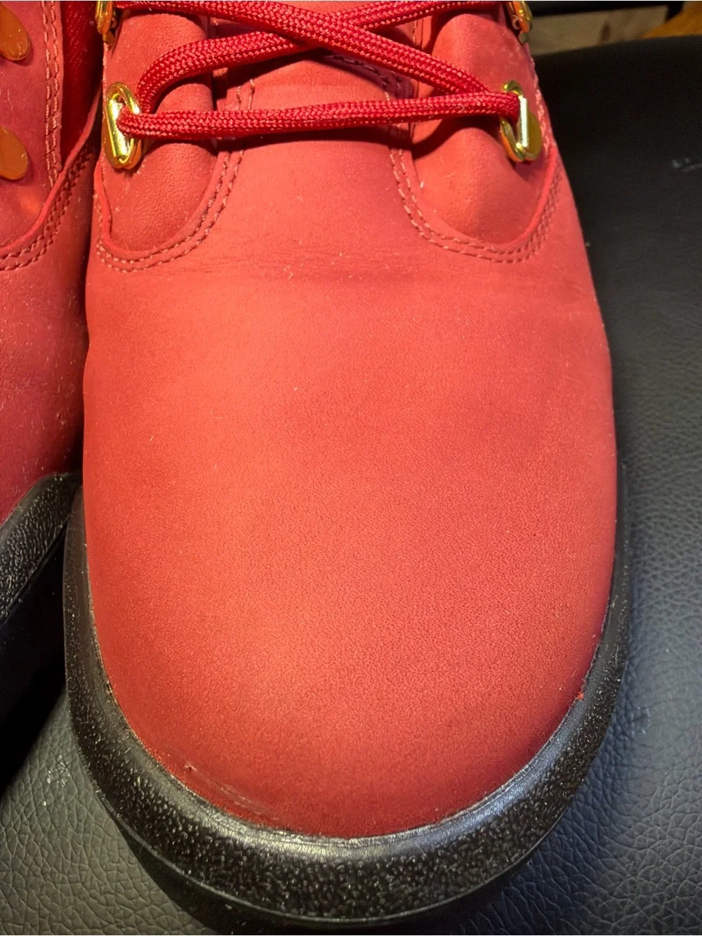 Timberland Field Boot 6 Inch Water Proof Dark Red Nubuck Mns Sz 10.5